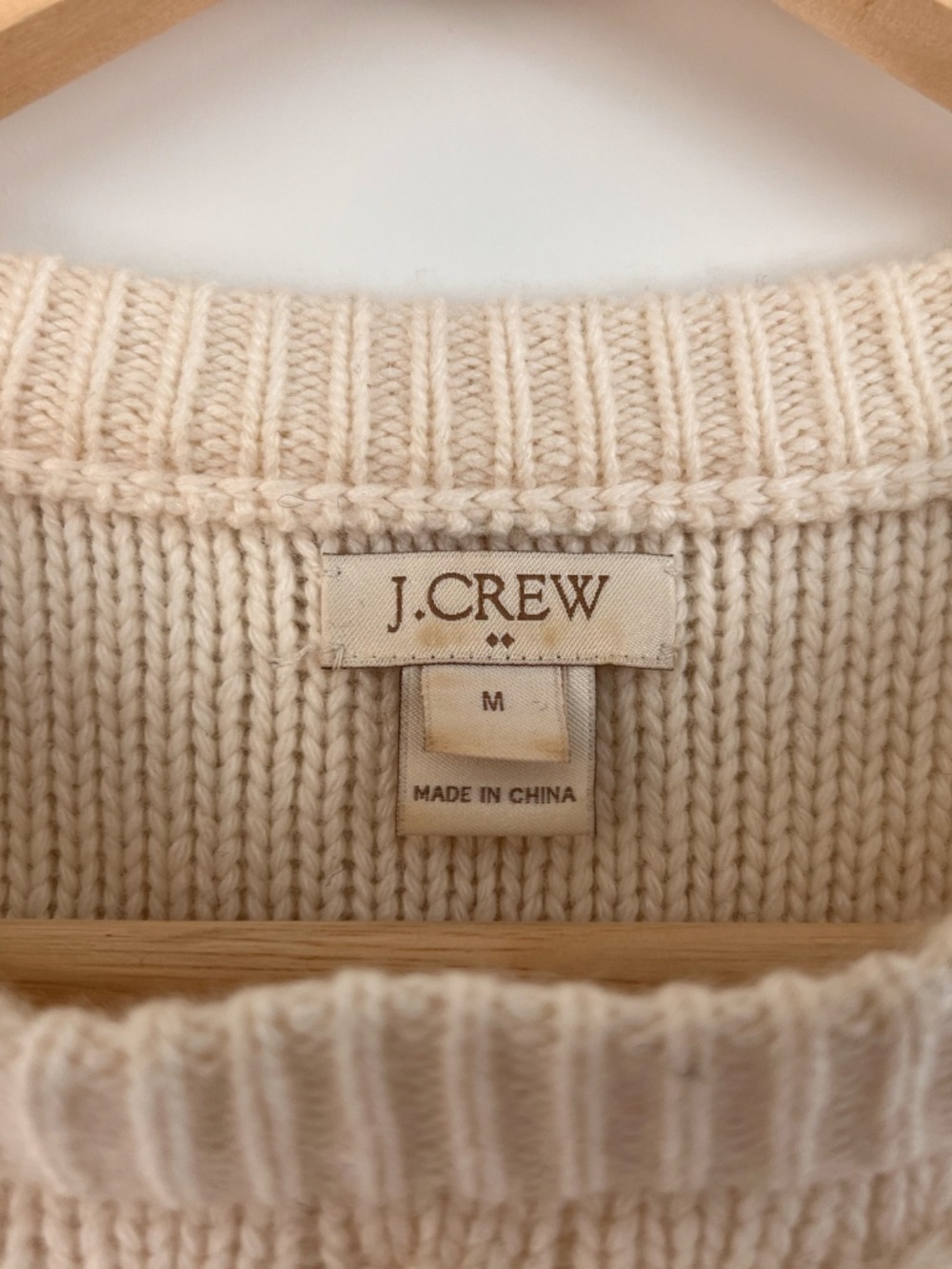J. Crew Merino-Blend Cable Knit Sweater - Picture 4 of 5